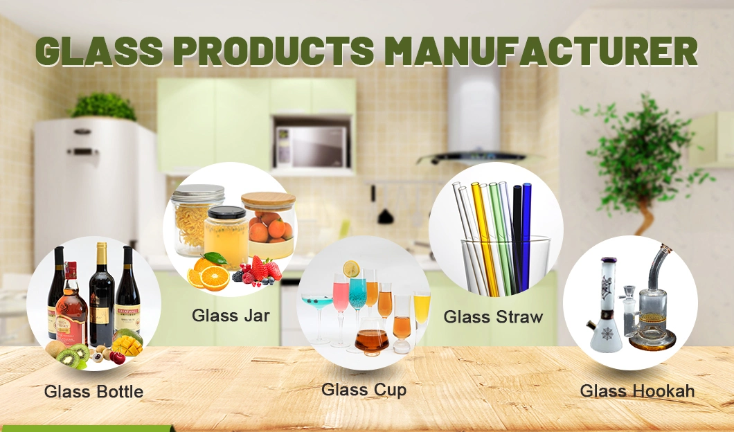 4oz/8oz/10oz/12oz/16oz/32oz/180ml/220ml/380ml High Borosilicate Kitchen Food Storage Big Sugar Jam Bottle Glass Jar Manufacturer with Bamboo/Wooden Lid/Cork