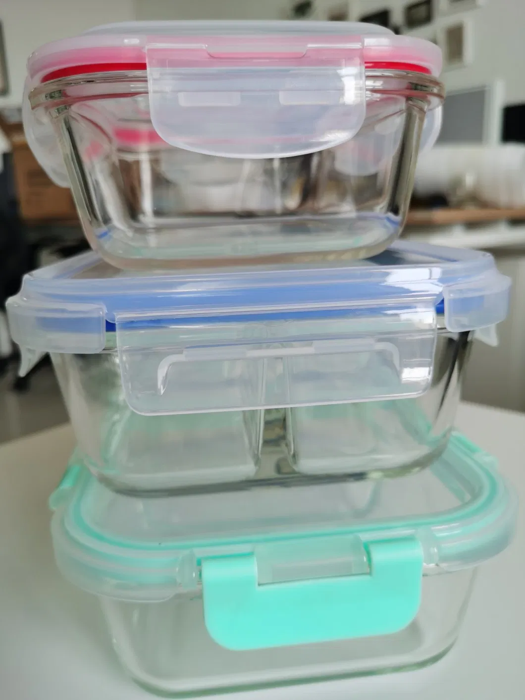 Borosilicate Glass Meal Prep Containers for Food Storage