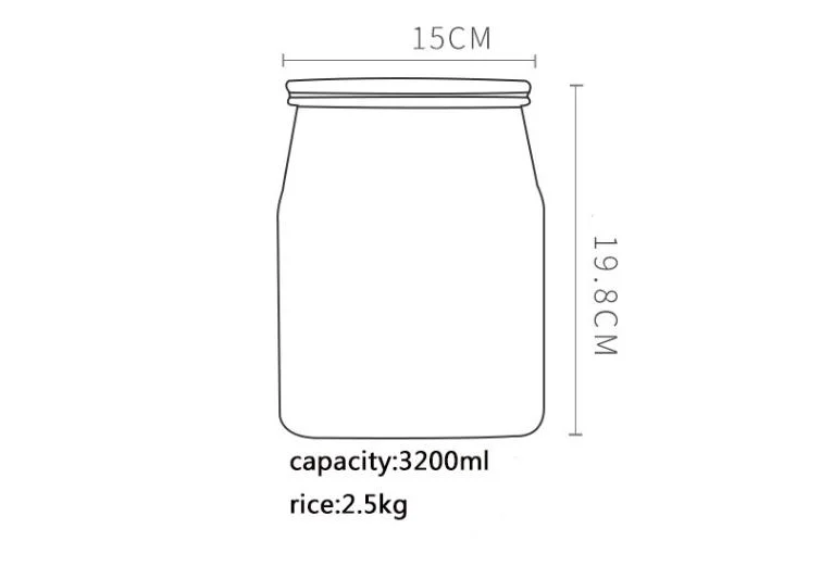 Wholesale High Borosilicate Sealed Storage Jar Multigrain Jar Household Snap Glass Jar