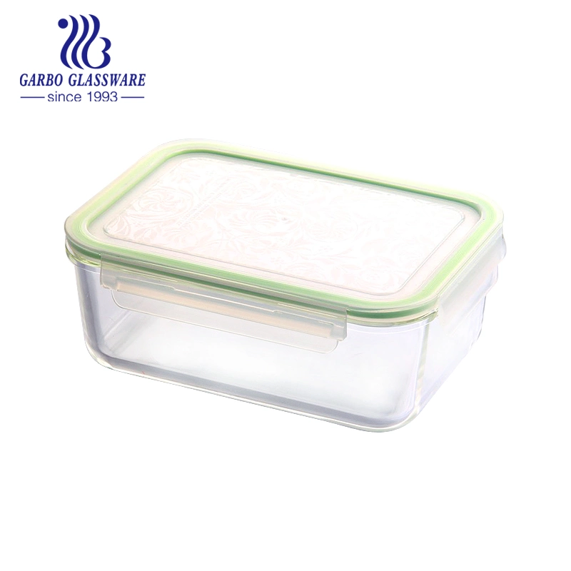 Wholesale Airtight High Borosilicate Glass Bowl Food Container with Silicone Seal and Locking Lid