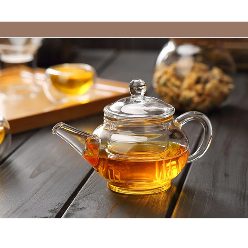 200ml Mini Small High Borosilicate Glass Teapot Set Kettle Glass Tea Pot