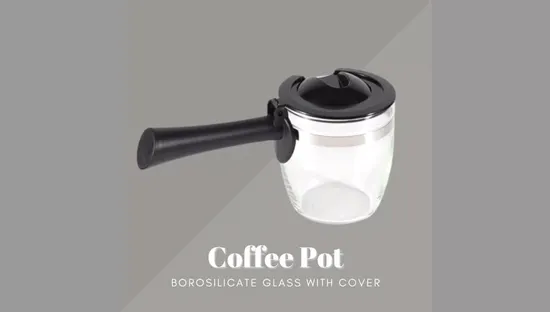 Coffee Pot Borosilicate Glass with Cover, Glass Coffee Maker Machines Accessories or Spare Parts Esg13855 