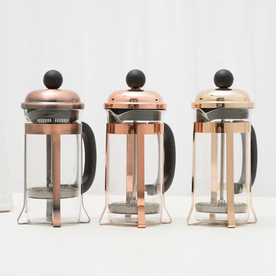 Coffee Press French Portable with Filter Borosilicate Glass French Press Coffee Pot 