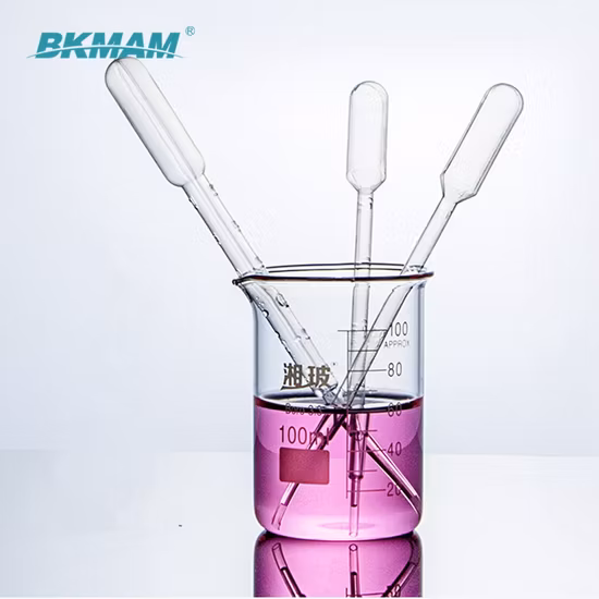 Laboratory Glassware Clear Borosilicate Graduated Beaker Glass Measuring Cup