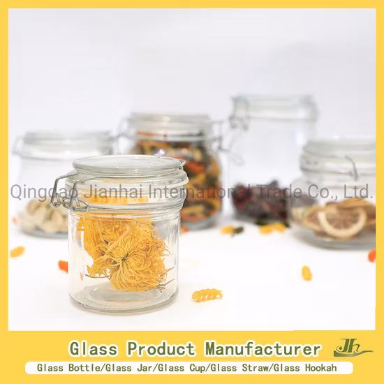 Customized High Borosilicate Hexagon, Square, Round Honey/Jam/Pickle/Coffee/Candle/Mason/Pudding/Yogurt/Tea/Kitchen Food Storage Clip
