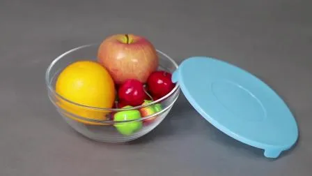 Borosilicate 1500 Ml 53 Oz Round Shape High Borosilicate Glass Food Container Bowl Oven Safe Glass Lunch Box Glass Container 