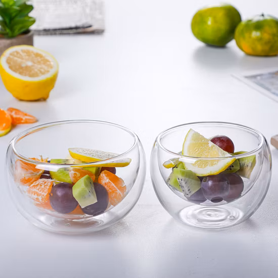 Amber Glass Tableware Heat Resistant Glass Borosilicate Tableware Salad Glass Bowl