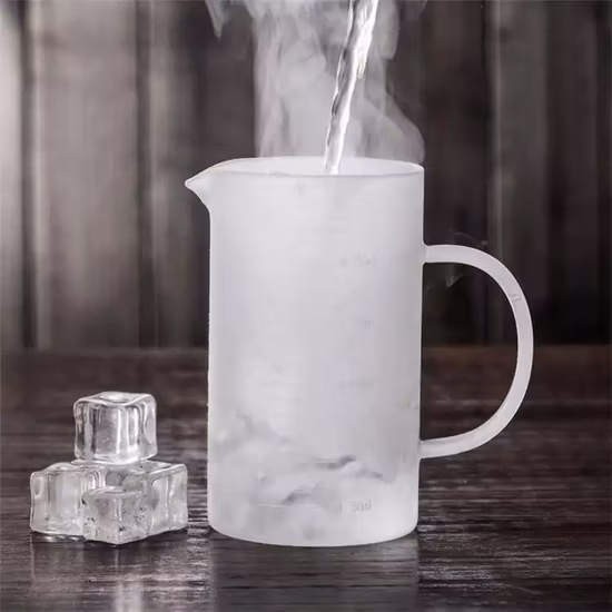 Wholesale New Design High Borosilicate Glassware Tools Kitchen Use Glass Measuring Cup
