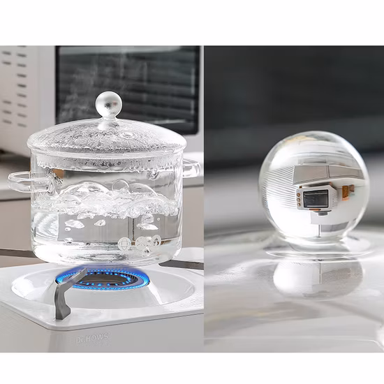 High Borosilicate Glass Kitchen Soup Noodle Cooking Pot