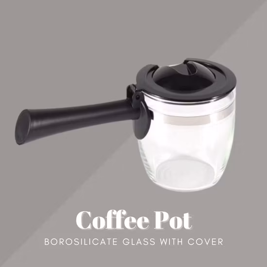 Glass Coffee Maker Machines Accessories Coffee Pot Borosilicate Glass with Cover Bl13855