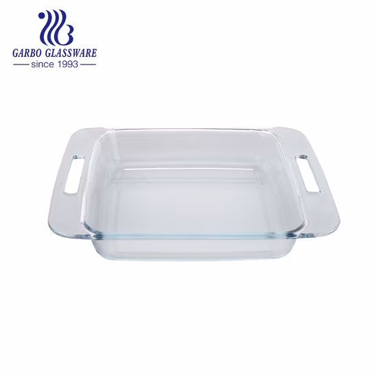 High Borosilicate Oven Safe Bakeware Home Use Glass Baking Dish Multifunctional Glass Plate for Kitchen Restaurant