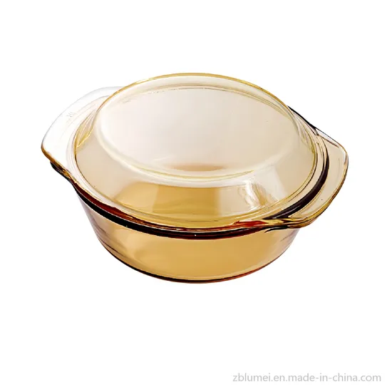 Heat Resistant Borosilicate Glass Ovenware Covered Casserole Shallow Pot for Oven Cooking/Baking/Roasting Assorted Colors 