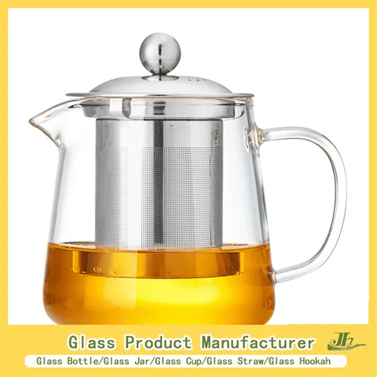 800/1100/1900ml High Borosilicate Glass Tea Pot Water Pot with Wood Cap 
