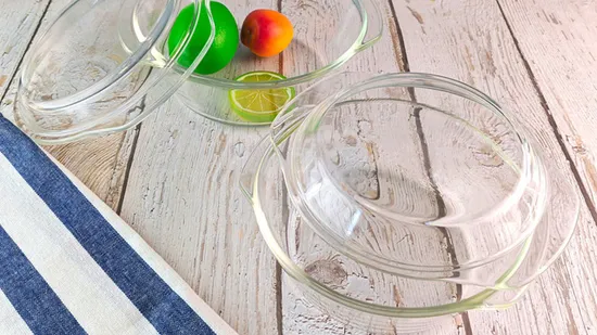 Heat Resistant Bakeware Borosilicate Glass Ovenware Kitchen Oven Deep Soup Casserole Dishes Set 