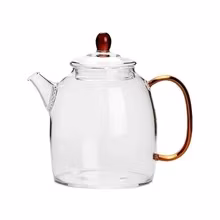Classical Craft Glass Tea Pot High Borosilicate Tea Pot Heat Resistant Glass Tea Pot with Infuser