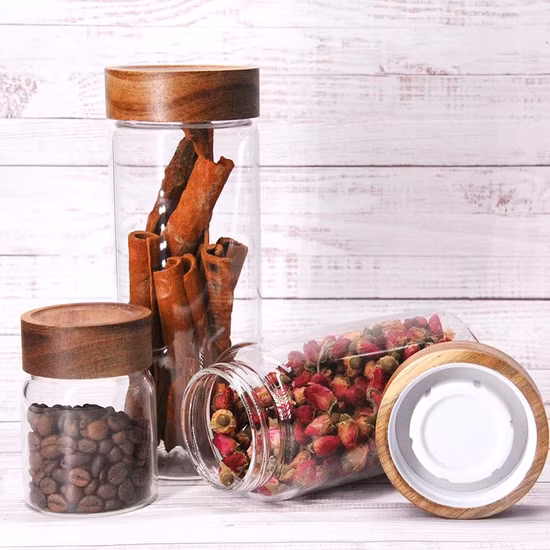 Free Sample / OEM Food Storage Glass Jar Glass Container Borosilicate Glass Jar for Storage