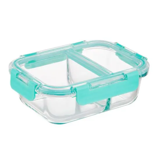 Good Quality Rectangular Baking Pan Food Container Bakeware with Bamboo Wood Lid 