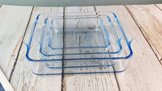 Heat Resistant Bakeware Borosilicate Glass Ovenware Oven Fluted Round Baking/Roasting/Serving Sandwich Fruit Dessert Plate 