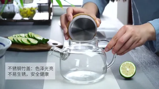 Heat Resistant Borosilicate Glass Pan Soup Pot Milk Pan Kitchenware Glassware 