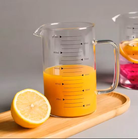 Borosilicate Glass Measuring Cup Coffee Scale Cup Glass Cup with Handle Glass Beaker Mug